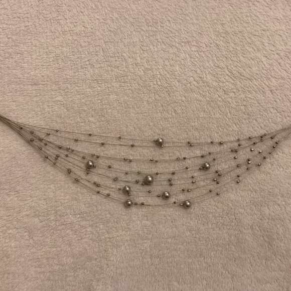 Silver Orb Choker Necklace - Picture 4 of 5